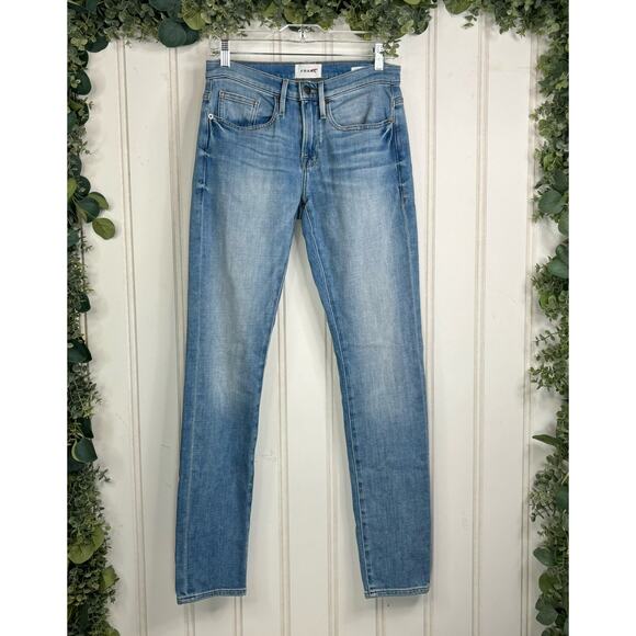 Frame Denim Slim Jeans Men's size 28 L'Homme Lightwash Mid Rise Straight Casual